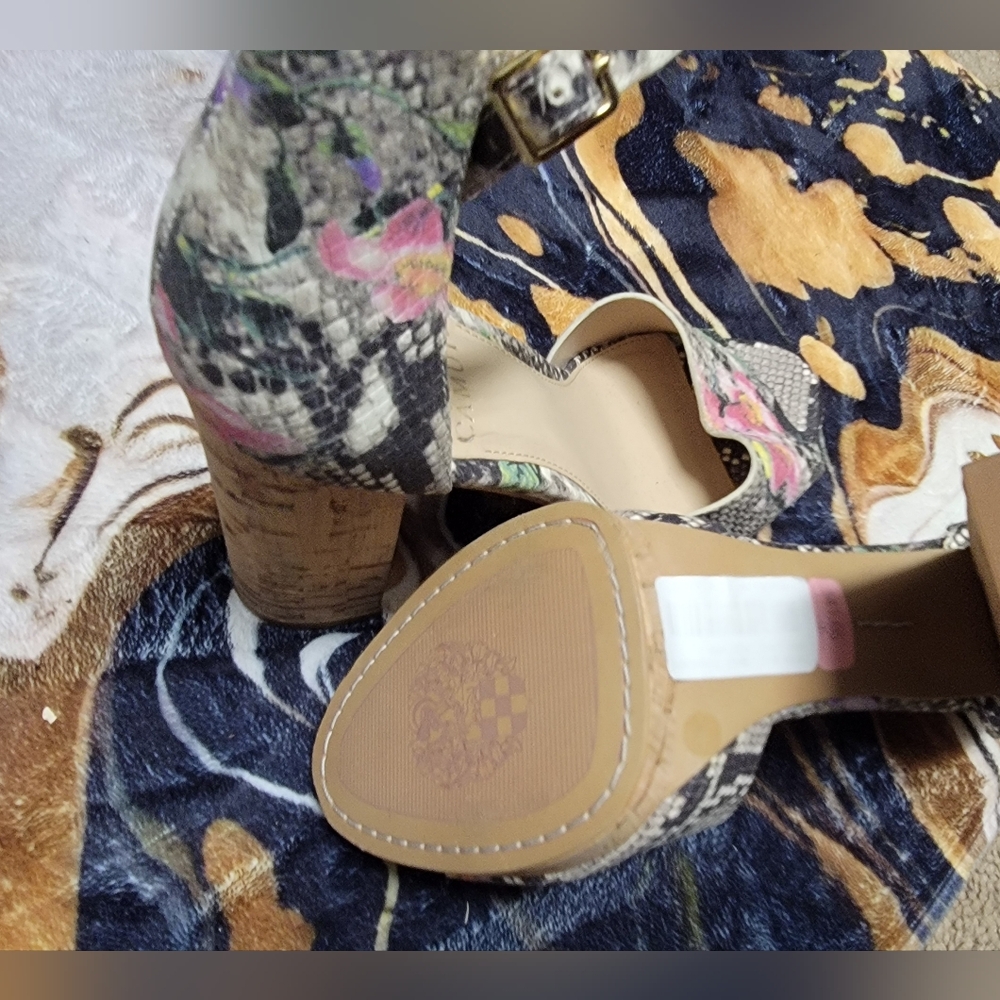 Vince Camuto Multicolor Snakeskin Heels - Picture 3 of 3